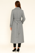 'Velour' Long Sleeve Longline Coat - Celes Fashion